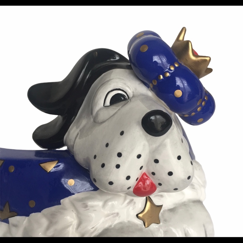 KAREN ROSSI SILVESTRI HandPainted Ceramic Dog Dish - Picture 2 of 7